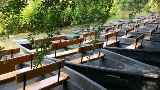 Chasse aux trésors en barque dans le Marais Poitevin