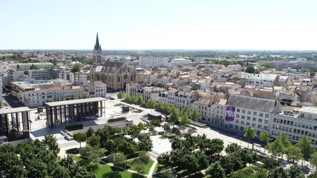 Jardins de la Brèche vu d'en haut